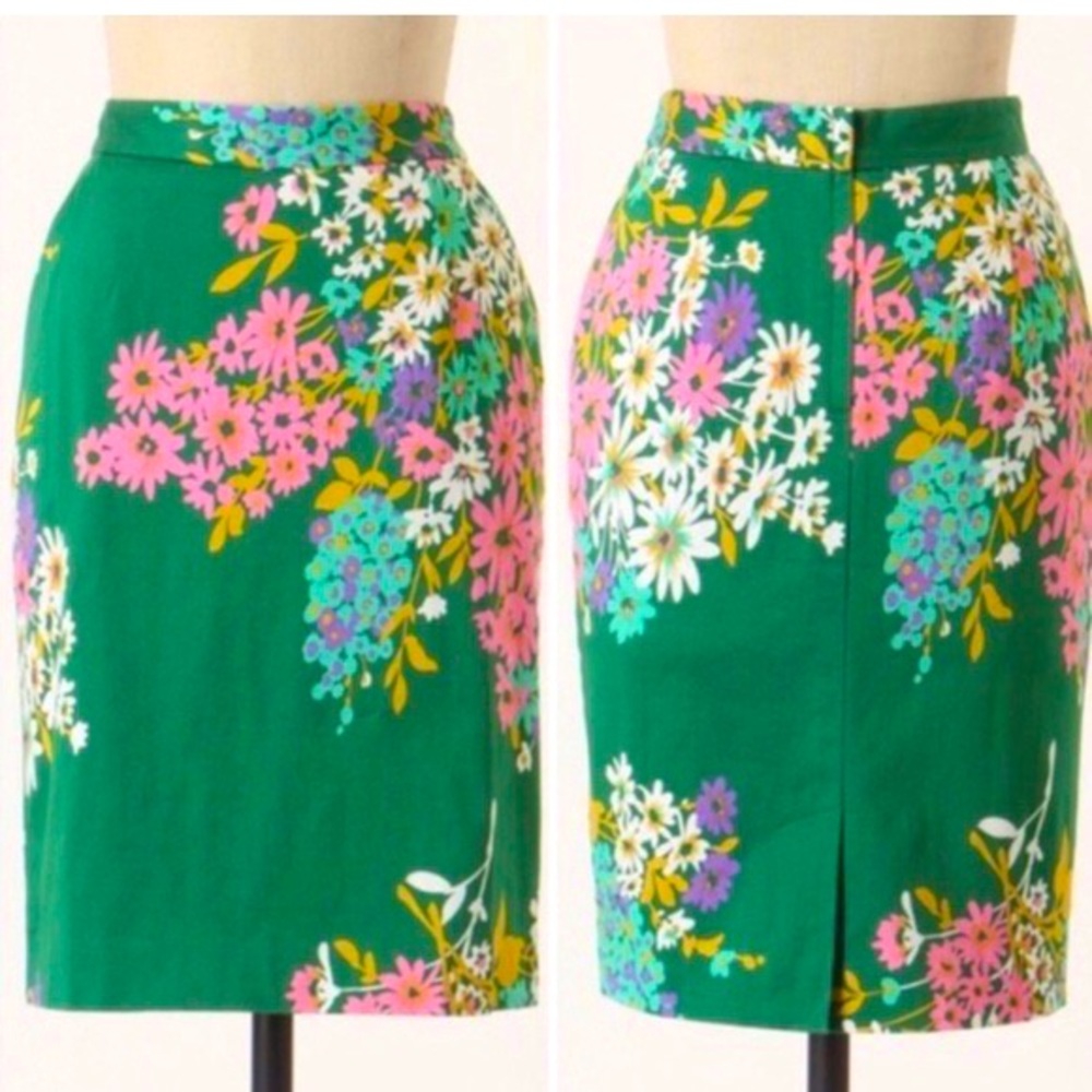 Anthropologie Odille Pencil Skirt 0